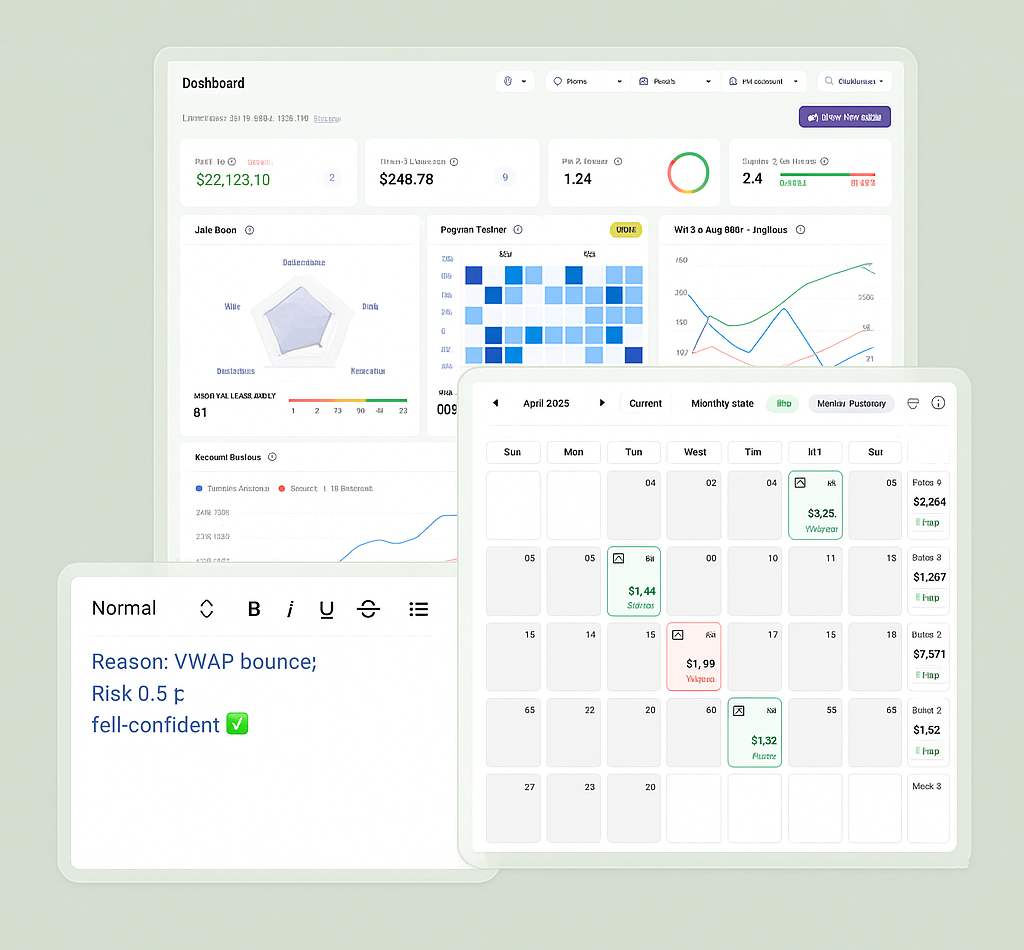Trading Dashboard Preview